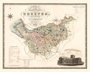 Map of the county pa