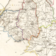 Vintage Map of Londonderry County Ireland, 1846