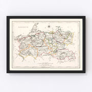 Limerick County Ireland Vintage Map 1846