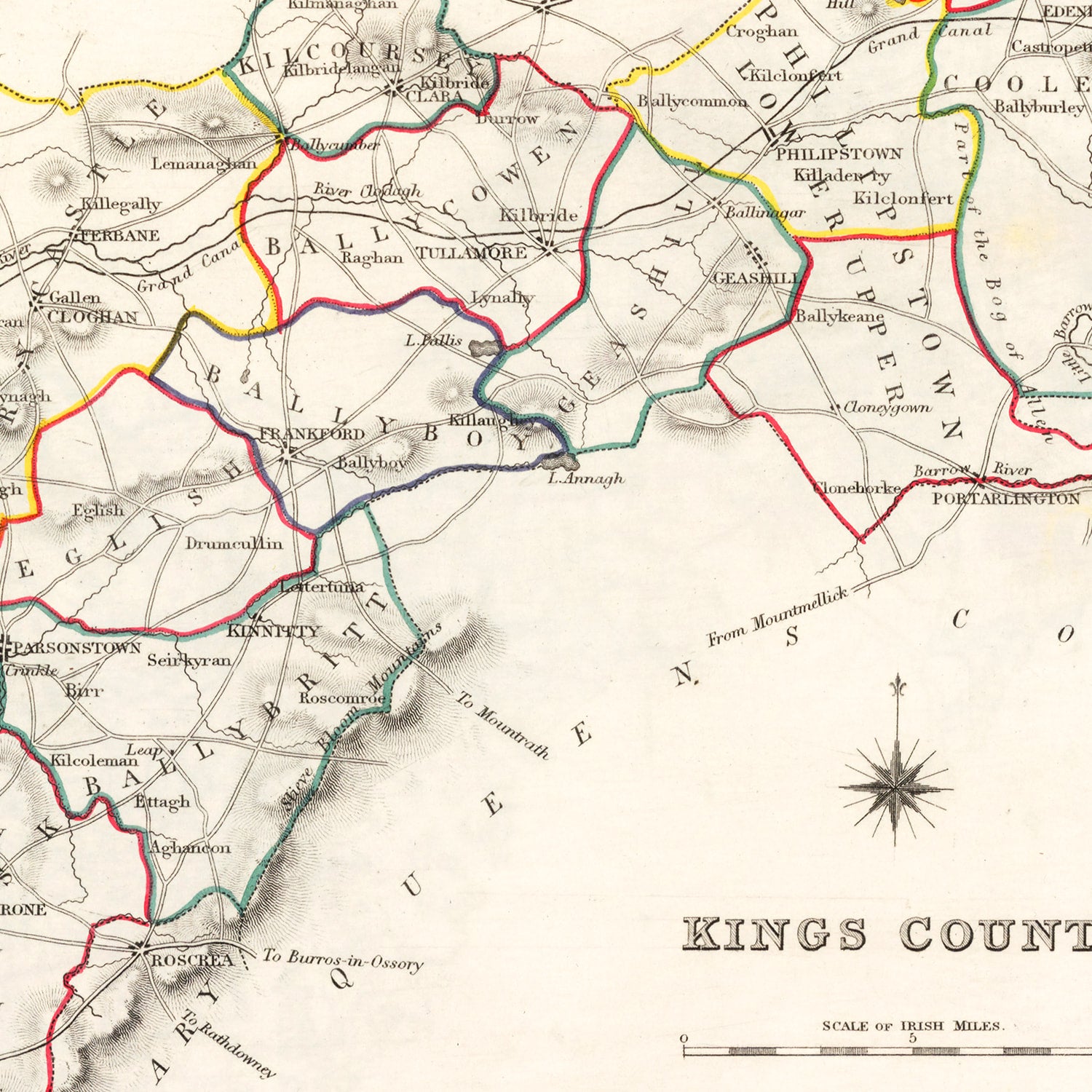 Restored historic details from the 1846 region map of County
