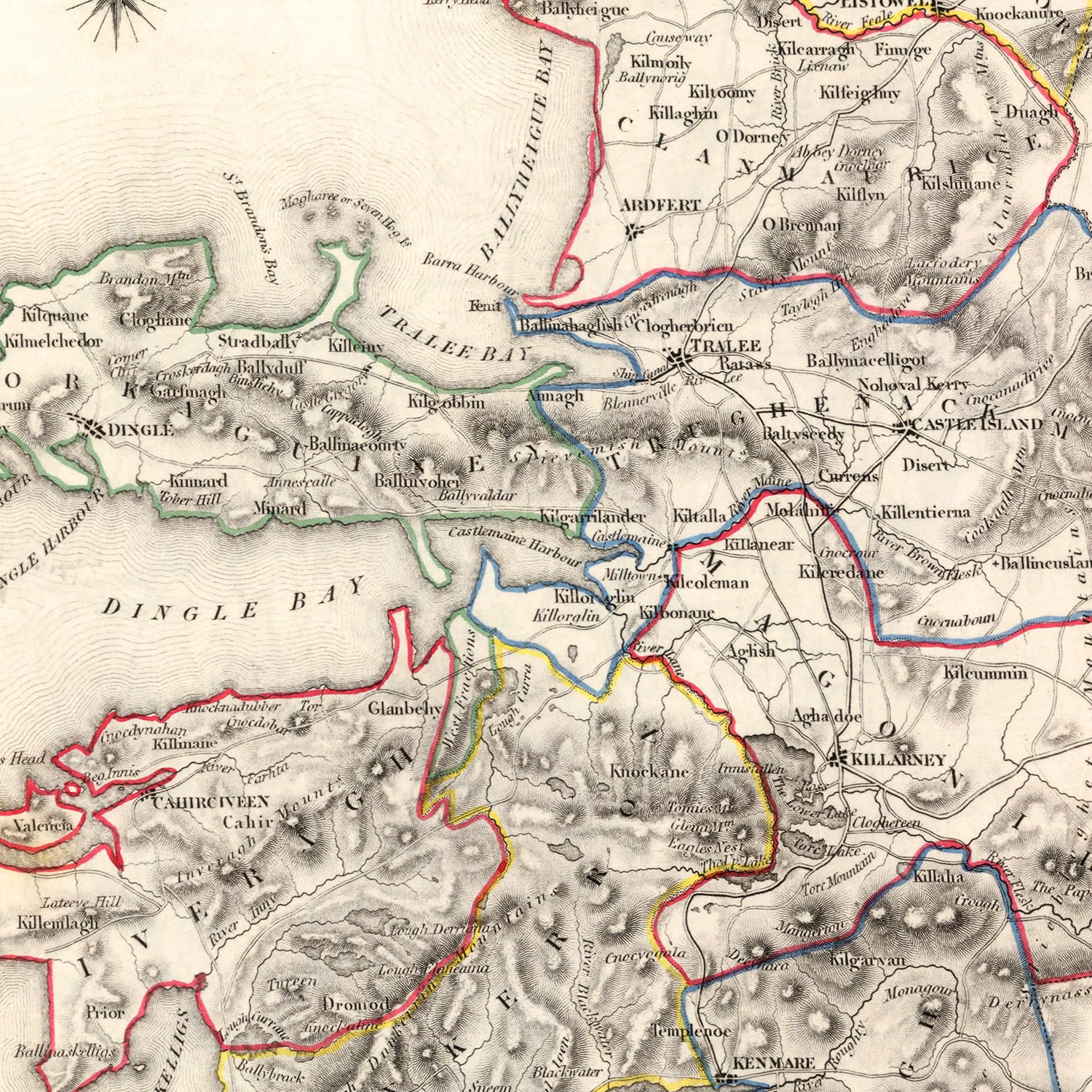 Restored historic details from the 1846 region map of County