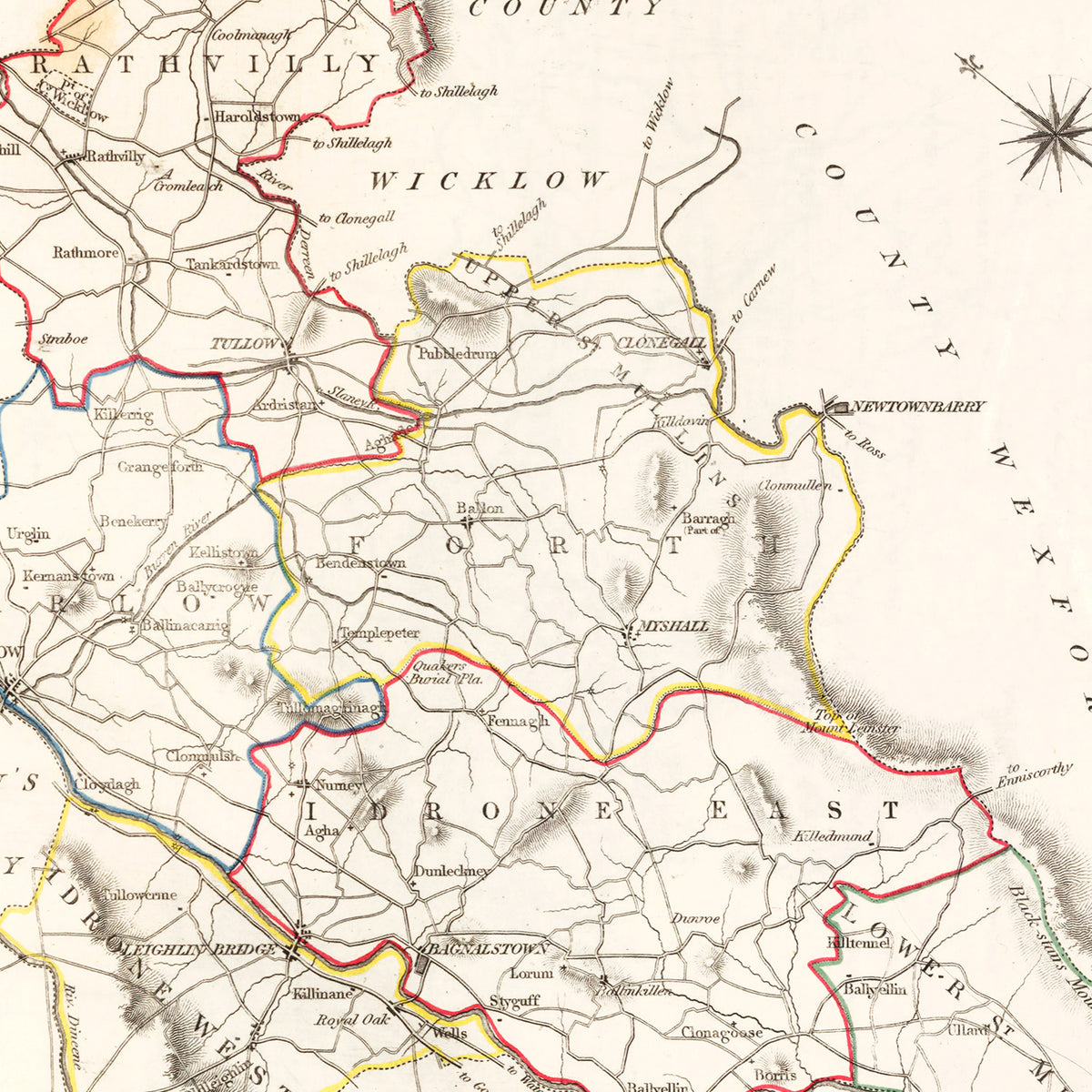 Restored historic details from the 1846 region map of County