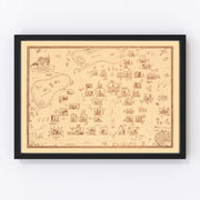 University of Notre Dame Vintage Map 1938
