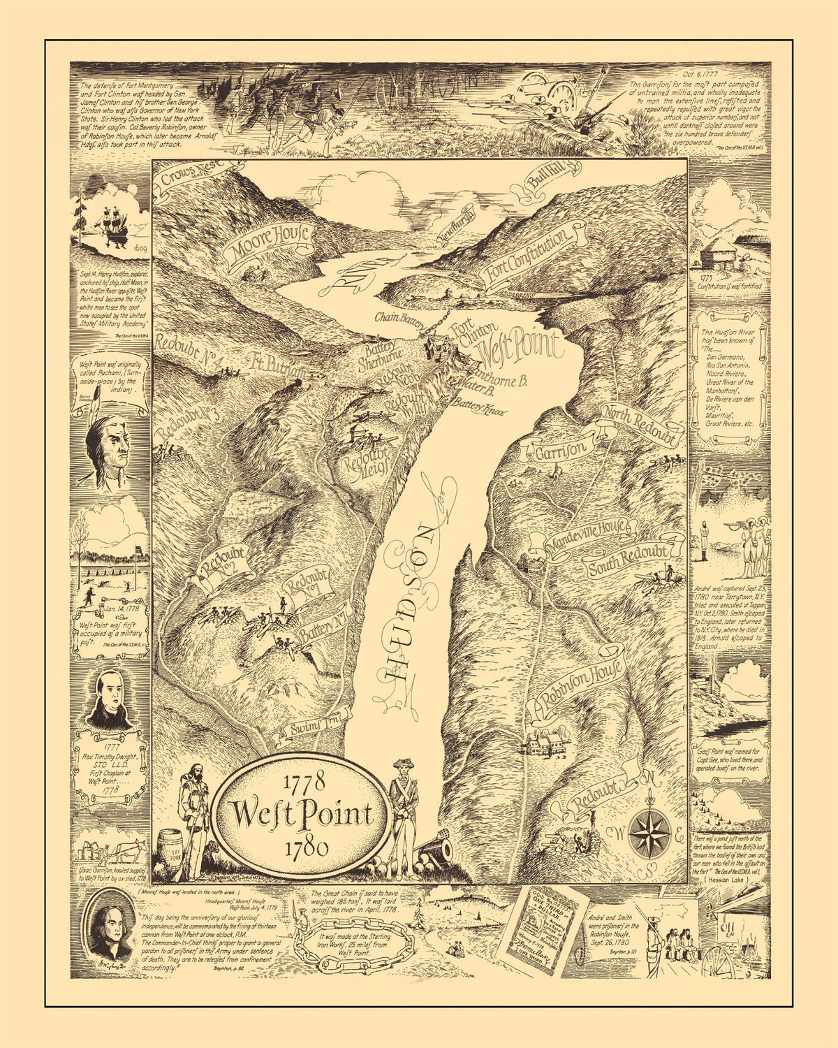 Preview of Vintage Map of West Point, 1943