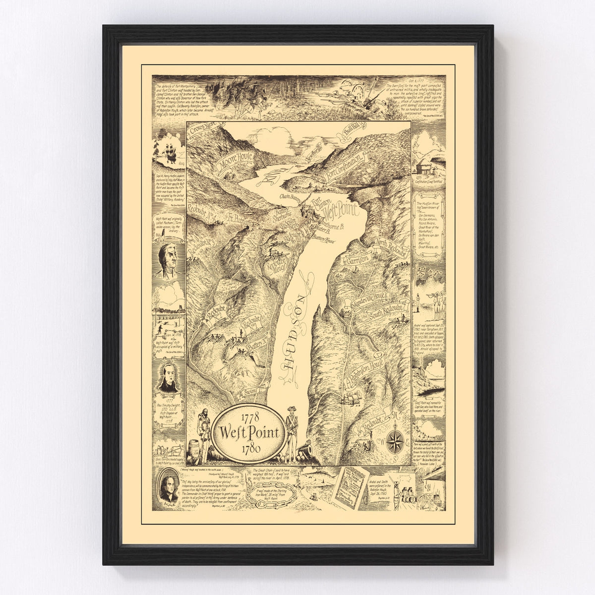 West Point Vintage Map 1943