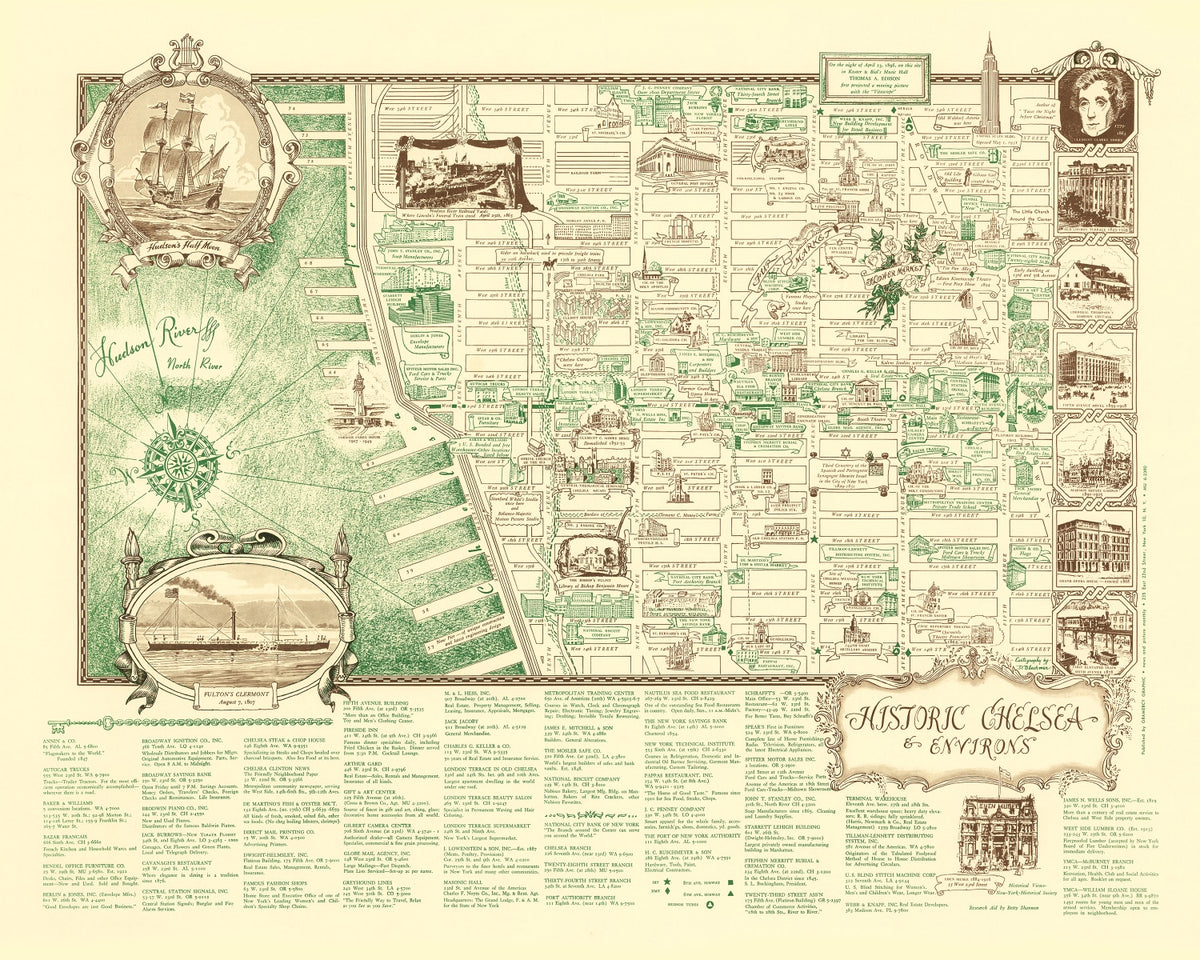 Preview of Vintage Map of New York, England 1939