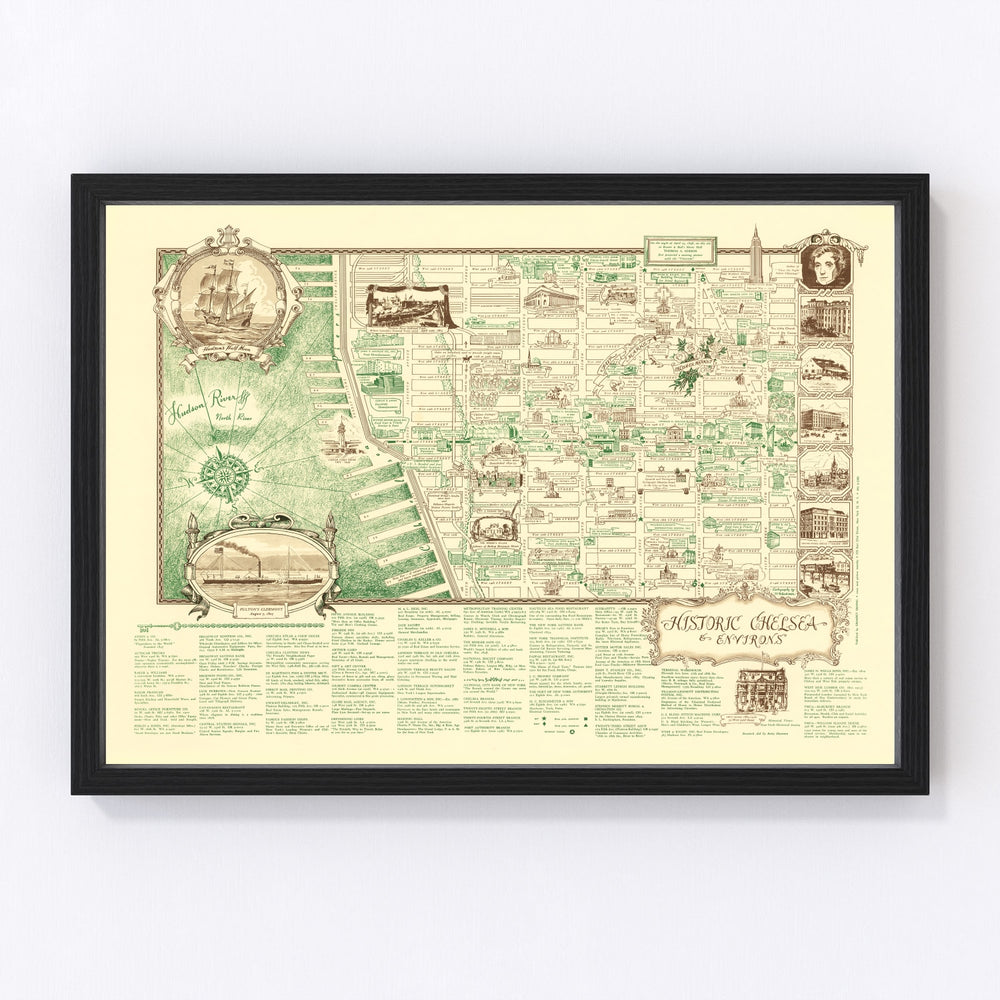 New York Vintage Map 1939