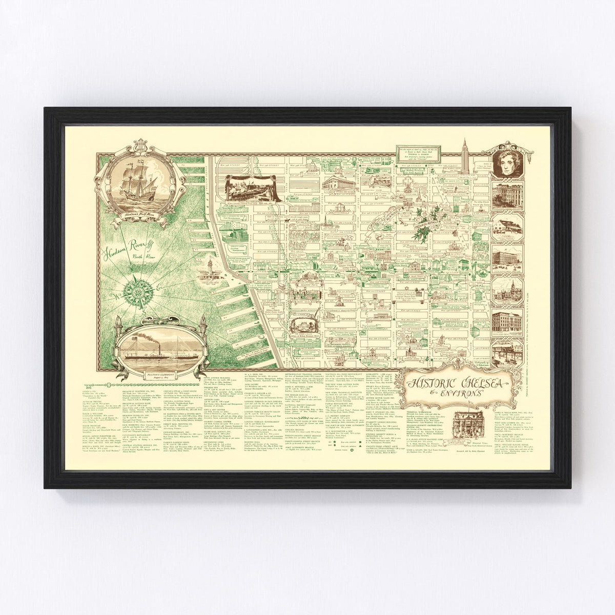 New York Vintage Map 1939