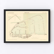 Barcelona Vintage Map 1883