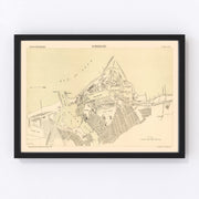 Sunderland Vintage Map 1884