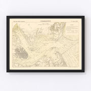 Charleston Vintage Map 1884