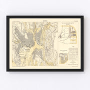 Boston Vintage Map 1884