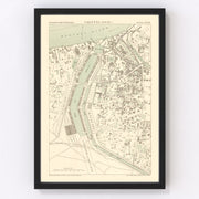 Calcutta Vintage Map 1890