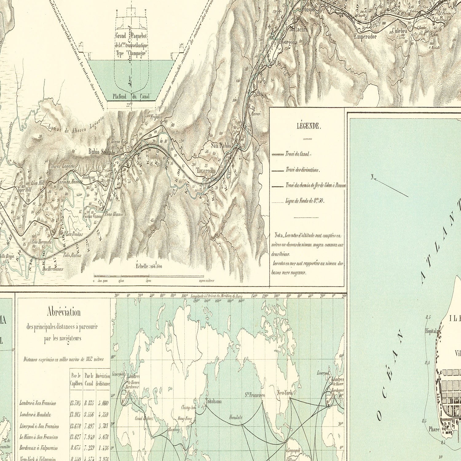 Restored historic details from the 1886 body of water map of County