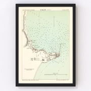 Dakar Vintage Map 1876