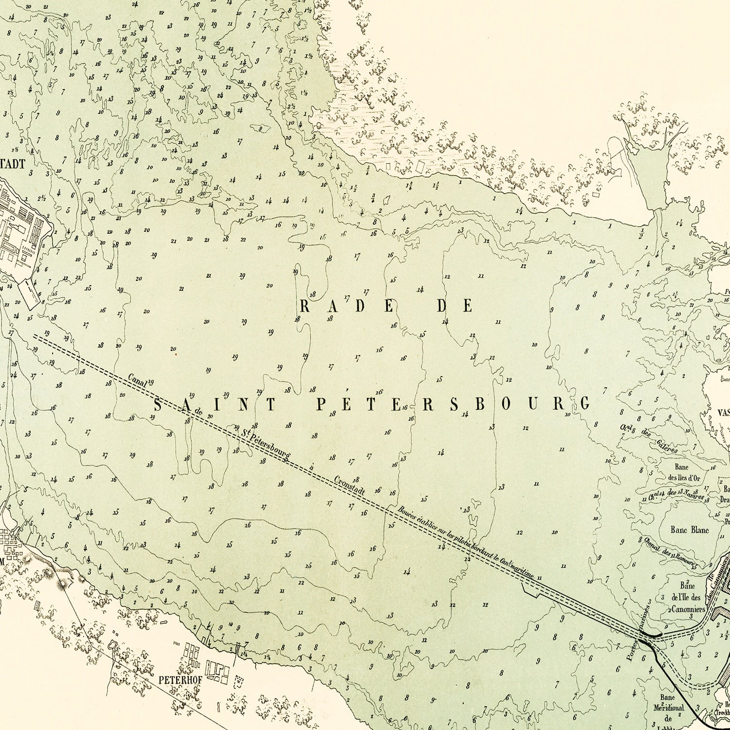 Restored historic details from the 1888 city map of Saint Petersburg