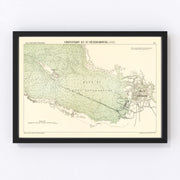 Saint Petersburg Vintage Map 1888