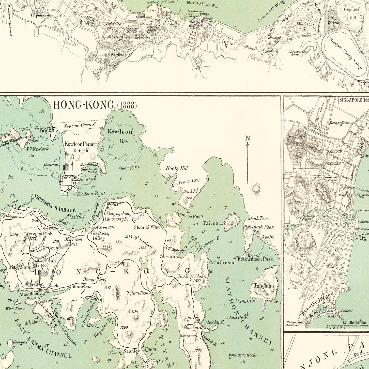 Restored historic details from the 1866 city map of Victoria