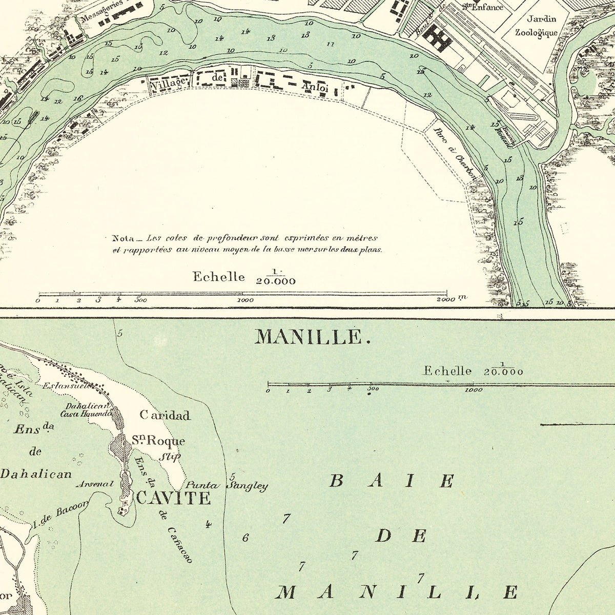 Restored historic details from the 1866 city map of Ho Chi Minh City