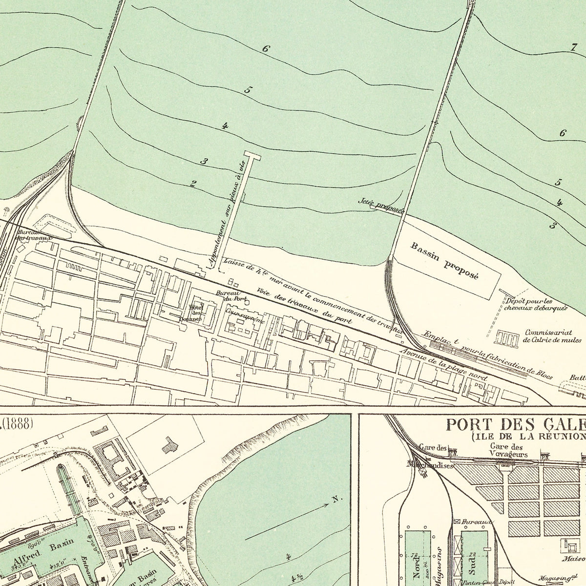 Restored historic details from the 1884 city map of Chennai