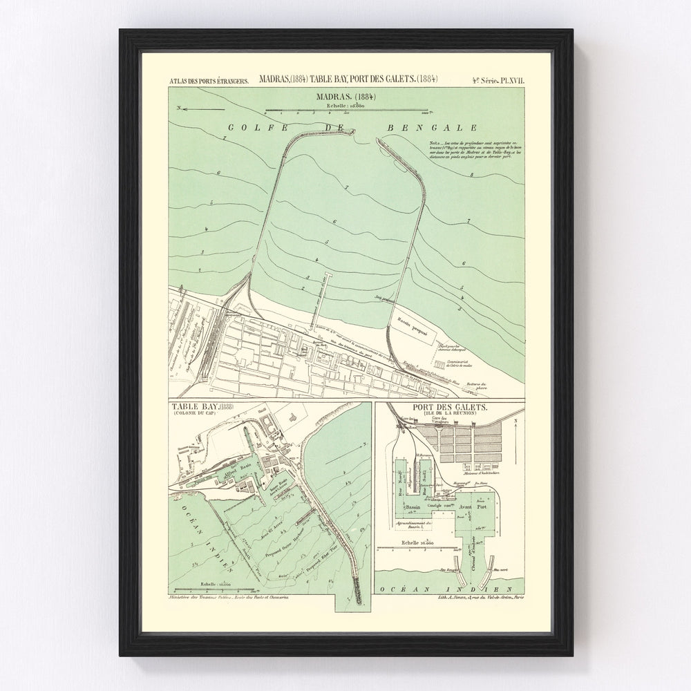Chennai Vintage Map 1884