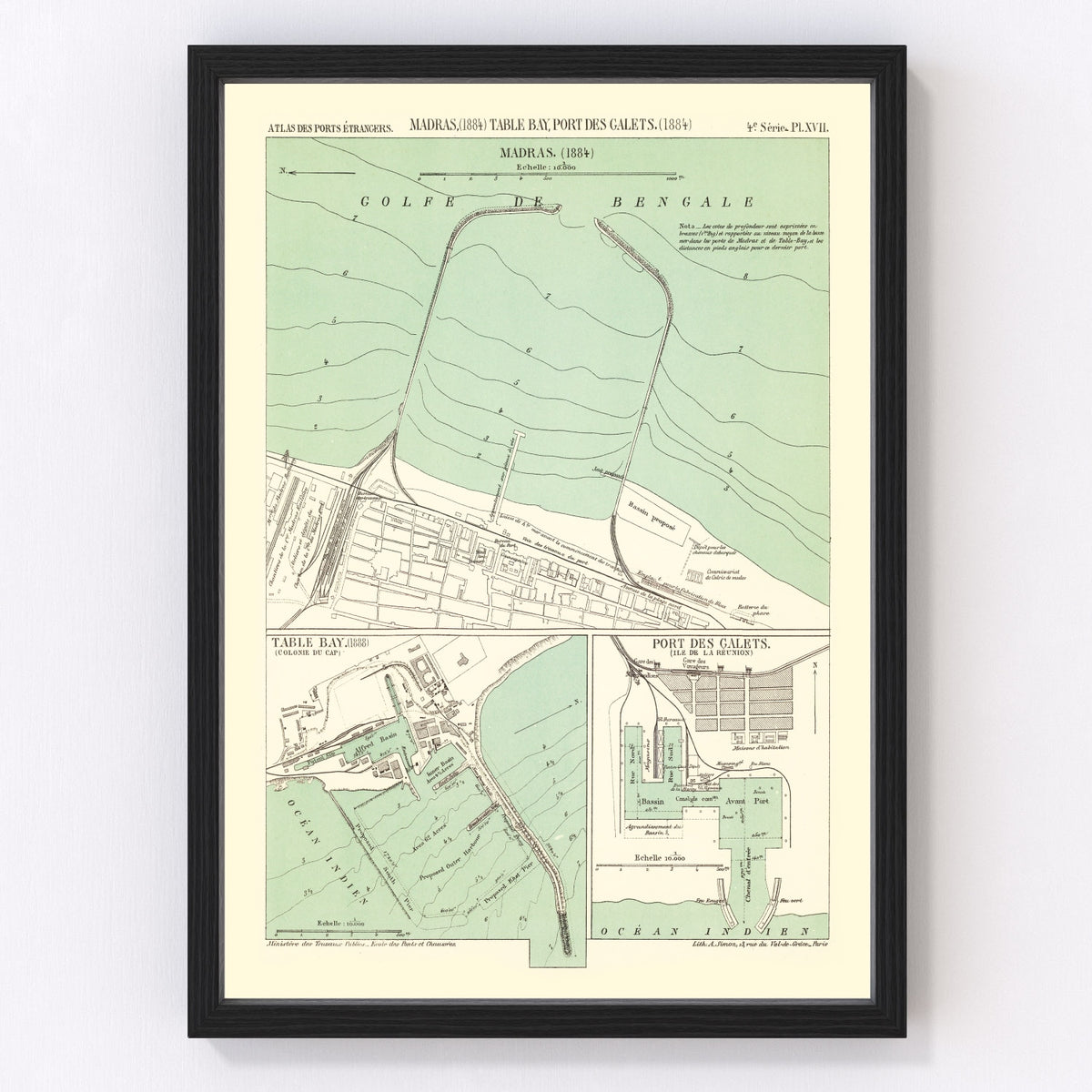 Chennai Vintage Map 1884