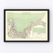 Valparaíso Vintage Map 1880