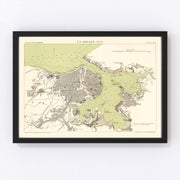 Havana Vintage Map 1879