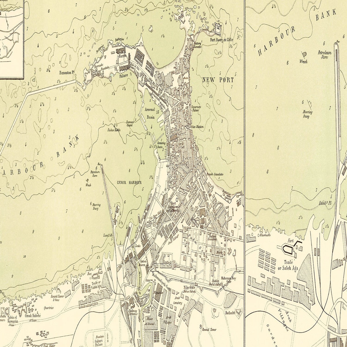 Restored historic details from the 1882 body of water map of County