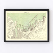 Marseille Vintage Map 1885