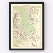 Piraeus Vintage Map 1870