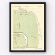 Naples Vintage Map 1870
