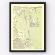 Palermo Vintage Map 1882