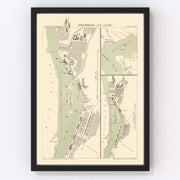 Gothenburg Vintage Map 1885