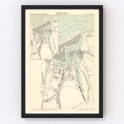 Dieppe Vintage Map 1886