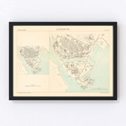 Barrow Vintage Map 1884