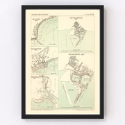 Dover Vintage Map 1884
