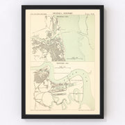 Swansea Vintage Map 1885
