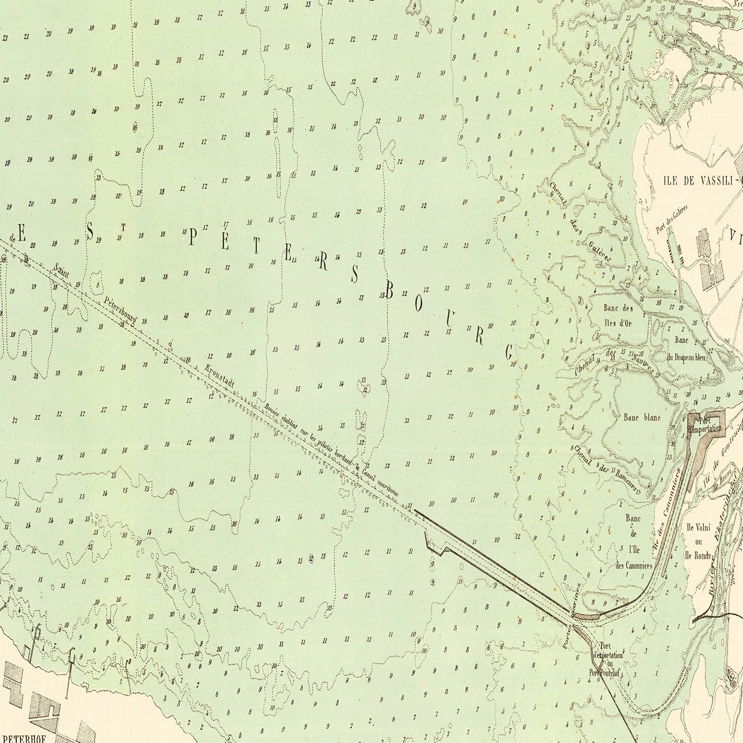 Restored historic details from the 1884 city map of Saint Petersburg
