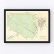 Saint Petersburg Vintage Map 1884