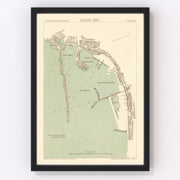 Naples Vintage Map 1889