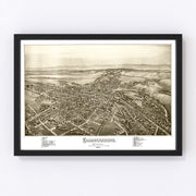 Chambersburg Vintage Map 1885