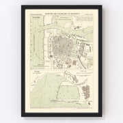 Ostend Vintage Map 1889