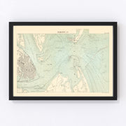 Charleston Vintage Map 1887