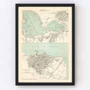 Izmir Vintage Map 1888