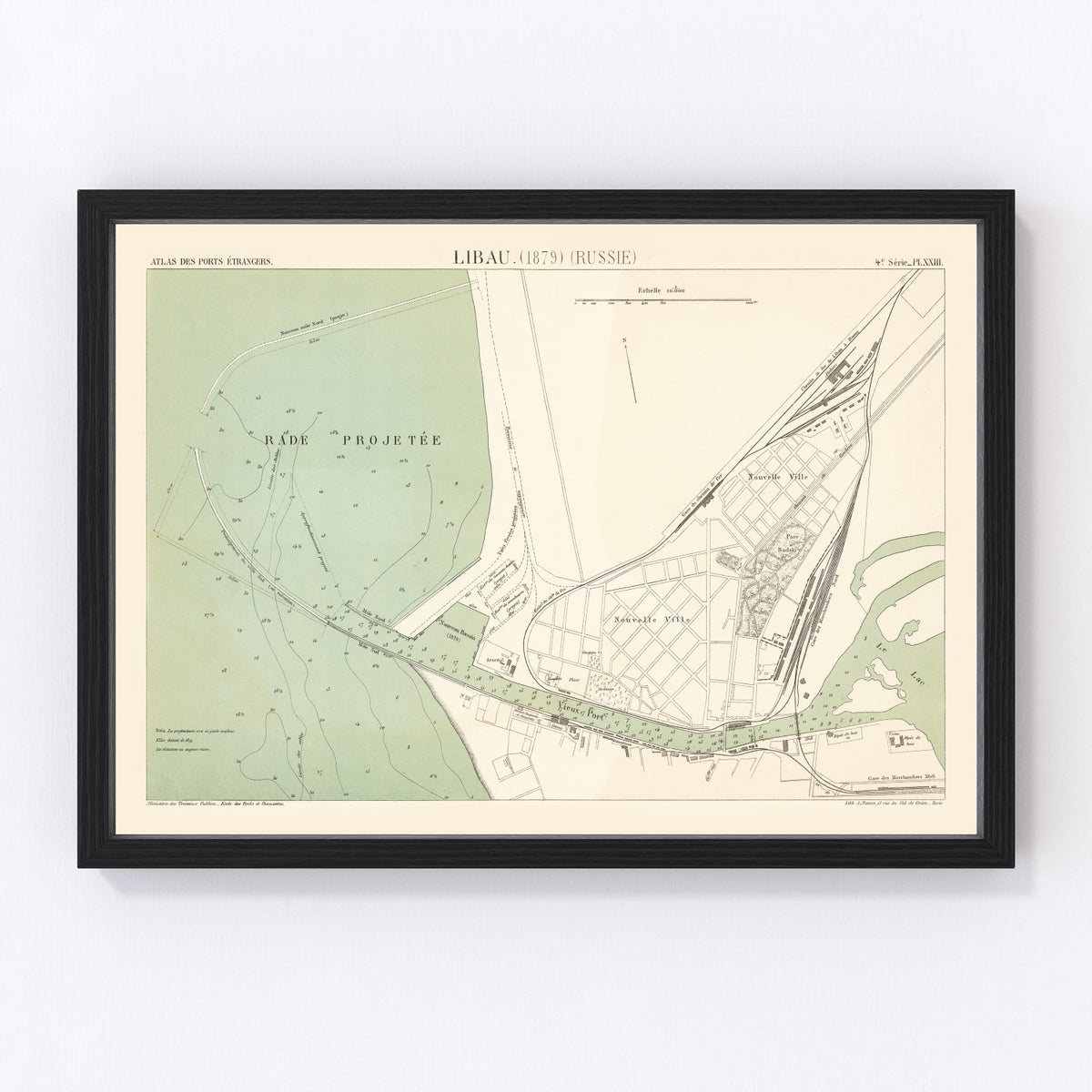 Liepaja Vintage Map 1879