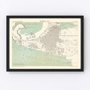 Mumbai Vintage Map 1883