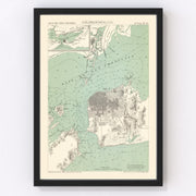 San Francisco Vintage Map 1884