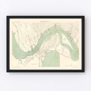 Philadelphia Vintage Map 1885