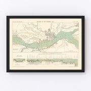 Québec Vintage Map 1882
